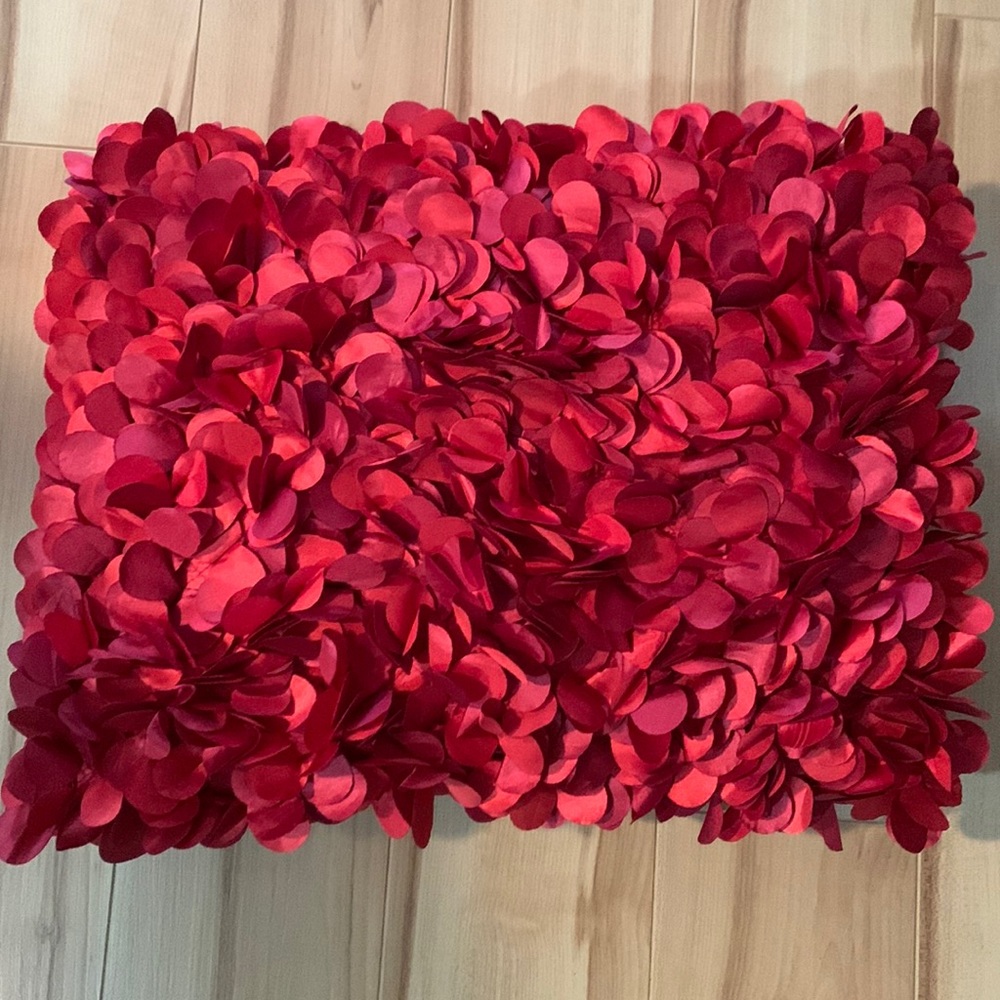 Pier 1 Red Petal Pillow
